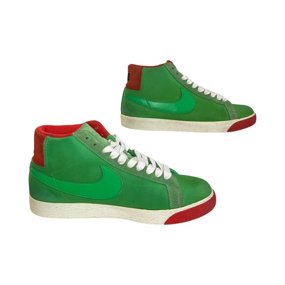 Nike SB Dunk High Pro Green Varsity Red 314070-331 Men’s Size 8 (2009) - Picture 8 of 10